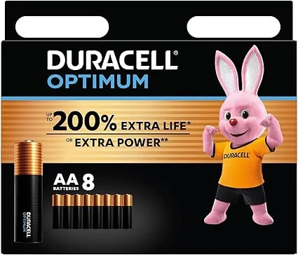 Duracell Optimum AA 8 Batteries