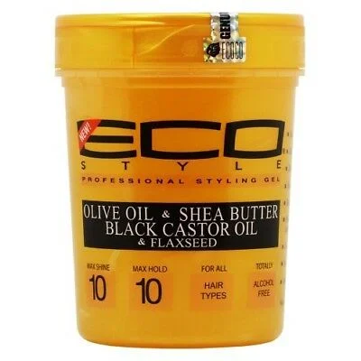 Eco Styler  Olive Oil & Shea Butter, Black Caster Oil & Flaxseed 32 oz