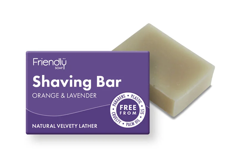 Friendly Soap - Shaving Bar with Orange and Lavender