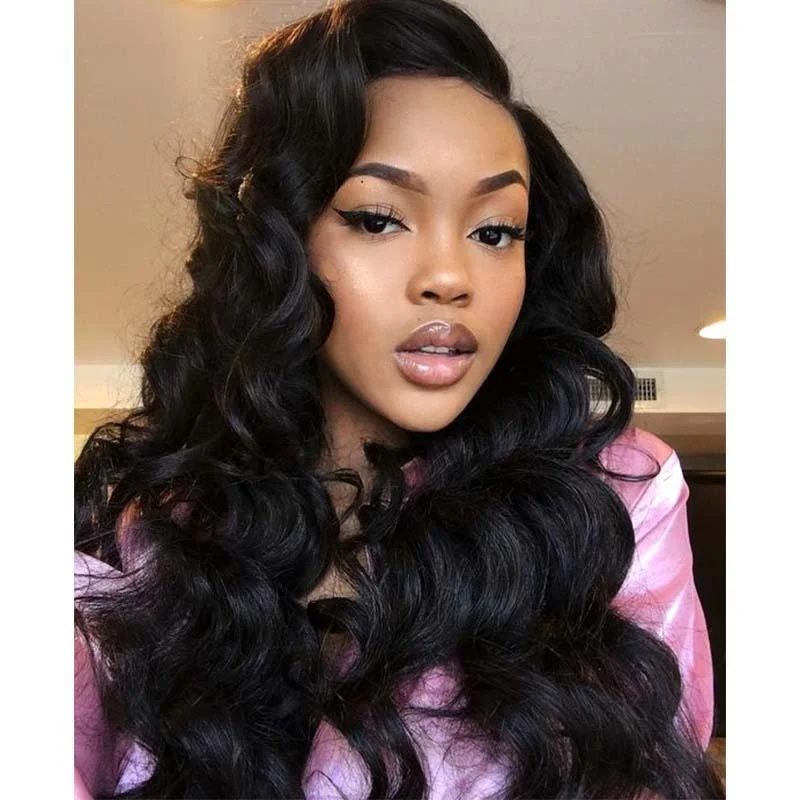 lace wigs for seamless blending with natural hair -Brazilian Hair Loose Wave Full Lace Wig With Baby Hair for Sale Surprisehair