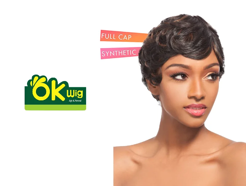 sleek black wigs for professional look -HAIR TOPIC OKWIG FULL CAP 006