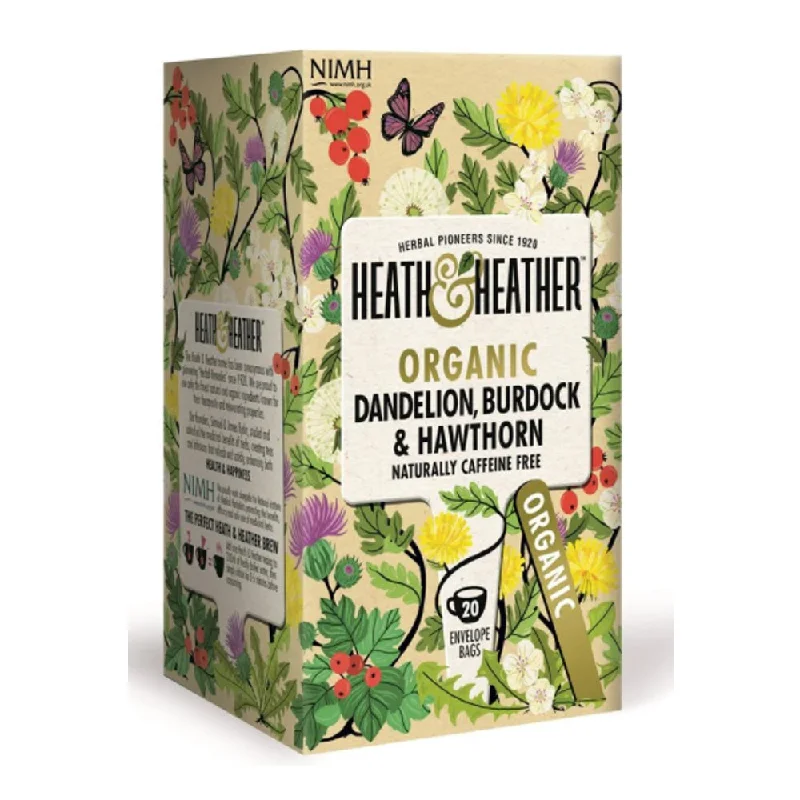 Heath & Heather Organic Dandelion, Burdock and Hawthorn Tea