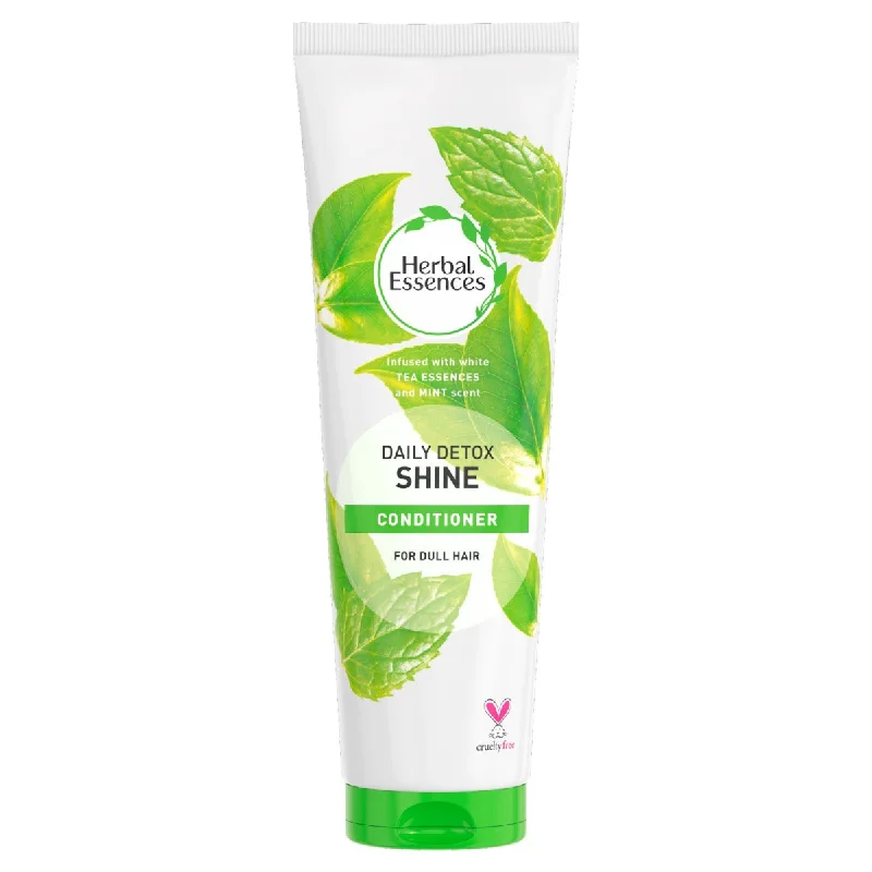 best oils for nourishing curly hair-Herbal Essences Conditioner 275ml Detox Shine