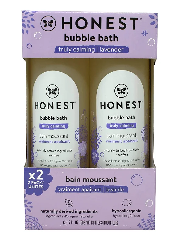 Honest Company Bubble Bath, Truly Calming Lavender, 17 Fluid Ounce (2 Pack)