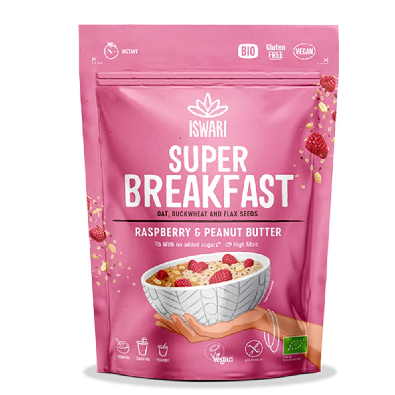 Iswari Super Breakfast Peanut Butter and Raspberry