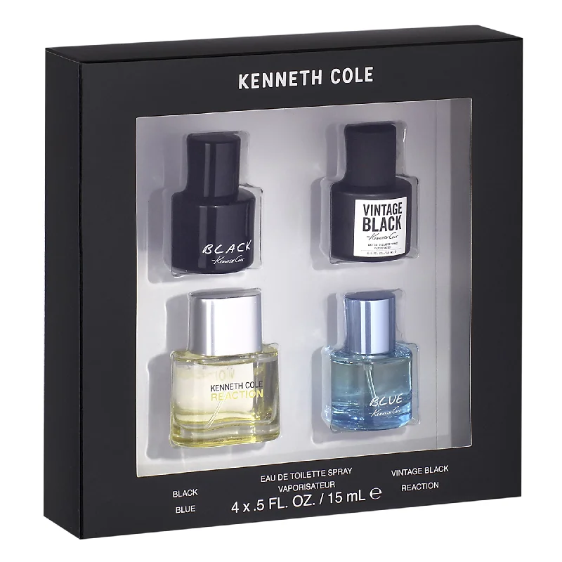 Kenneth Cole Gift Set for Men, Mini 4 Pieces 0.5 oz