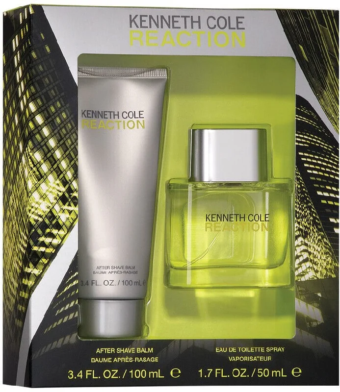 Kenneth Cole Reaction Gift Set for Men 1.7 oz EDT-3.4 oz After Shave