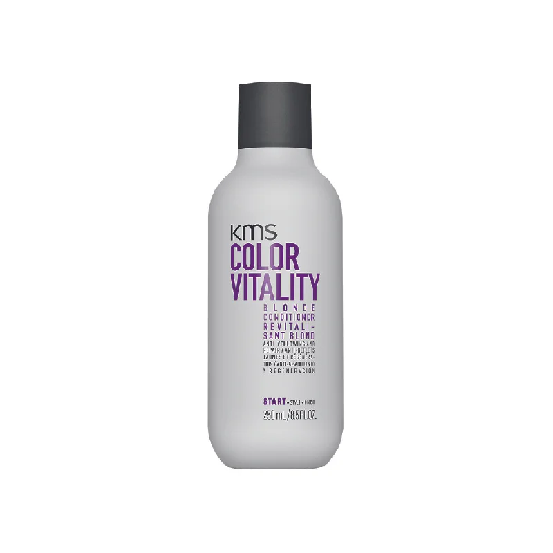 thickening conditioner for fine hair-KMS COLORVITALITY BLONDE CONDITIONER 250ML