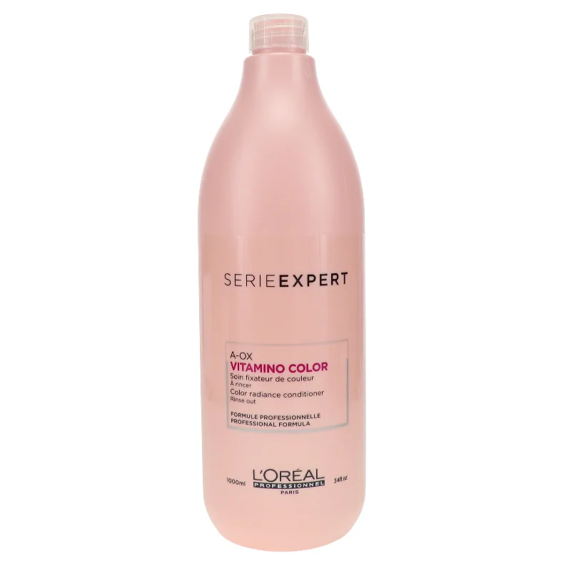 anti-frizz cream for curly hair-L'Oreal Professionnel Series Expert Vitamino Resveratrol Conditioner 33.8 oz