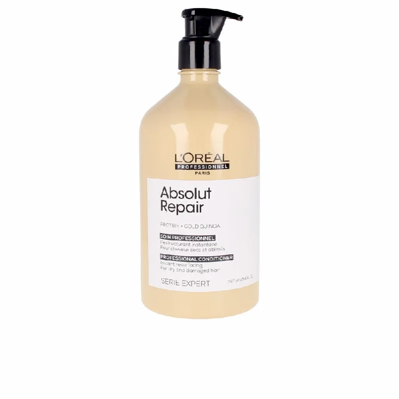 best deep conditioning hair mask for dry hair-L'Oreal Serie Expert Absolut Repair Protein + Gold Quinoa Conditioner 750ml