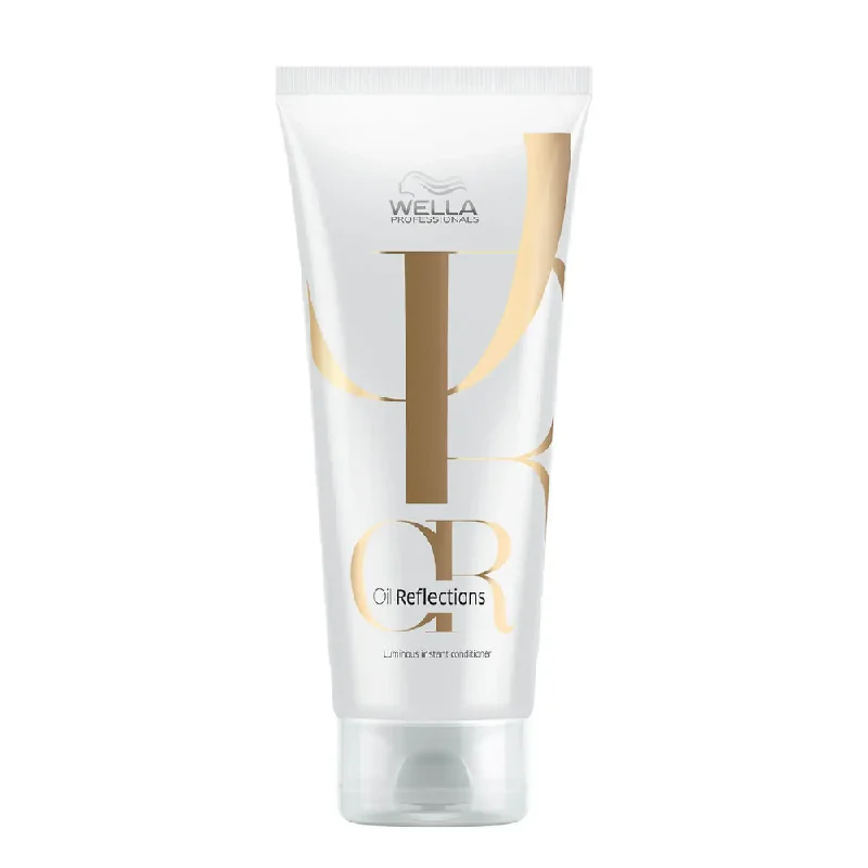 keratin treatment for healthy hair-WELLA OIL REFLECTIONS LUMINOUS INSTANT CONDITIONER 200ML