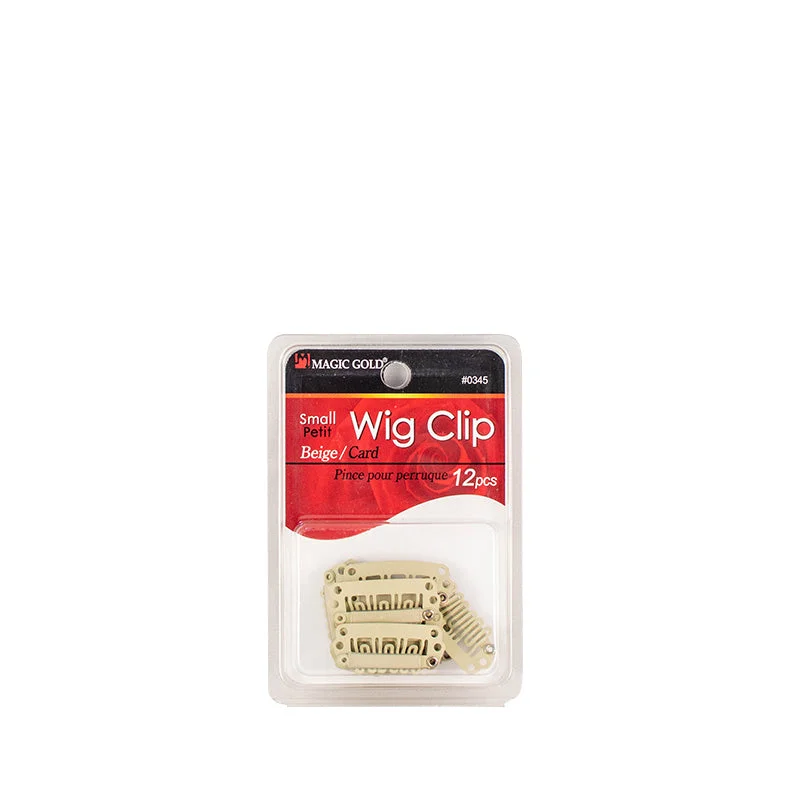 medium length wigs for everyday wear -MAGIC BM Wig Clip 12Pcs [SMALL] [BEIGE] #0345