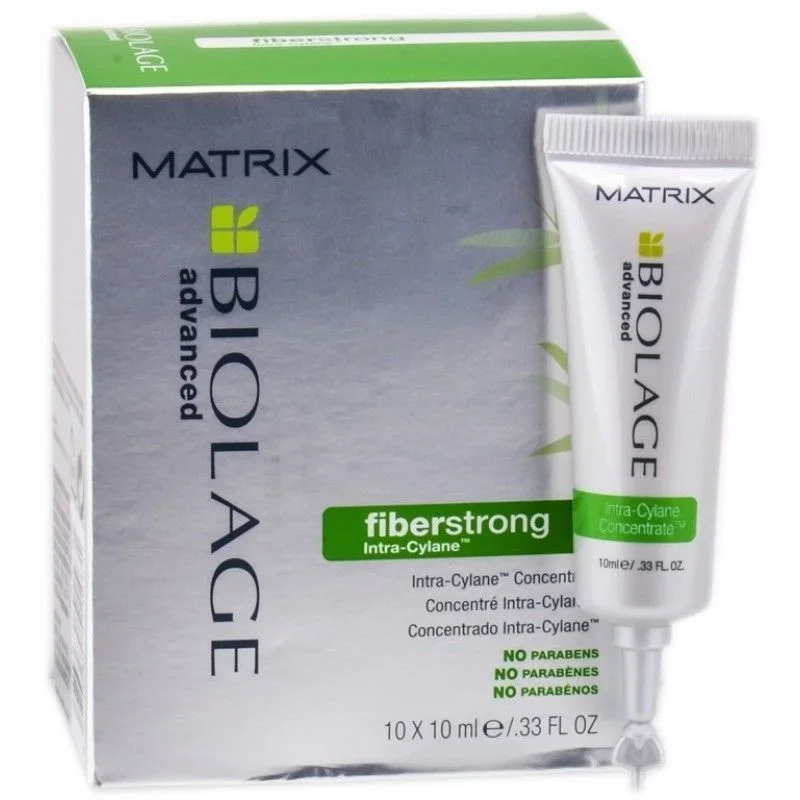 best hair care routine for damaged hair-Matrix Biolage Advanced Fiberstrong Intra Cylane Concentrate 10x10ml