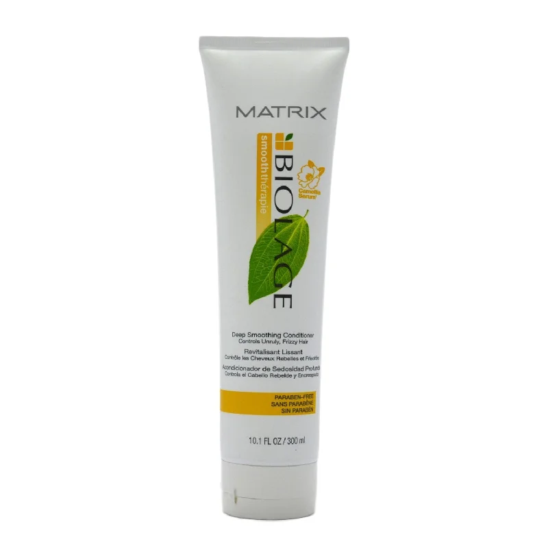 thickening mousse for flat hair-Matrix SmoothTherapie Biolage Deep Smoothing Conditioner 10.1 oz