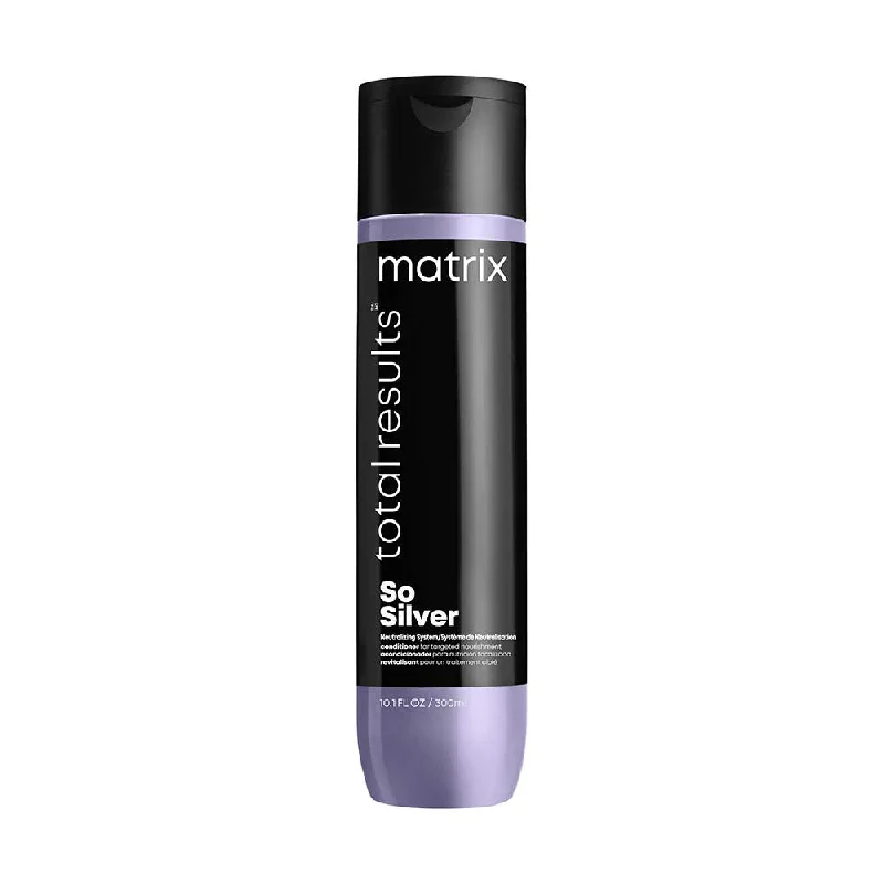 anti-frizz conditioner for curly hair-Matrix Total Results So Silver So Silver Conditioner 300ml