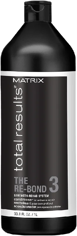 best hair care routine for damaged hair-Matrix TR THE REBOND CONDITIONER 1L [DEL]