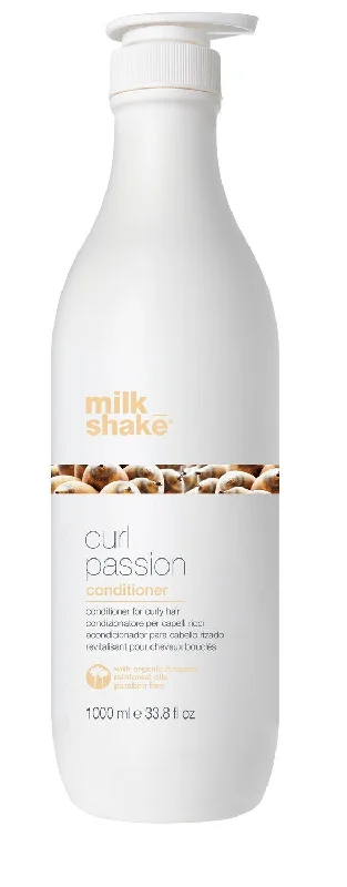 hair care products for thick hair-Milkshake curl passion conditioner 1 Litre