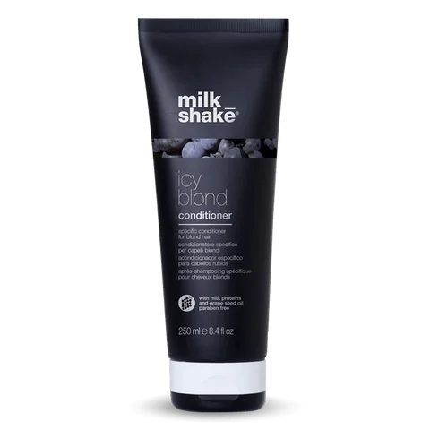 best hair products for strong, healthy curls-Milkshake icy blond conditioner 250ML