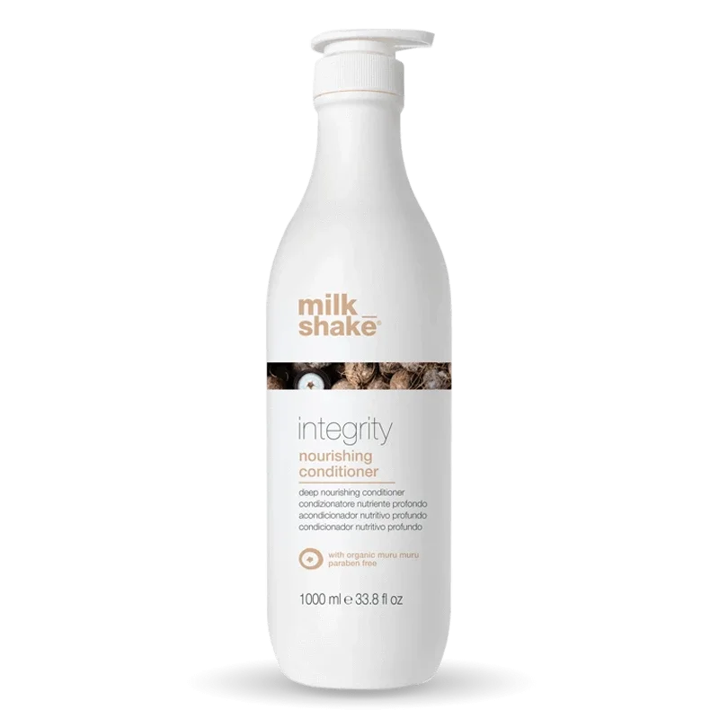 sulfate-free conditioner for curly textured hair-Milkshake integrity nourishing conditioner 1 Litre