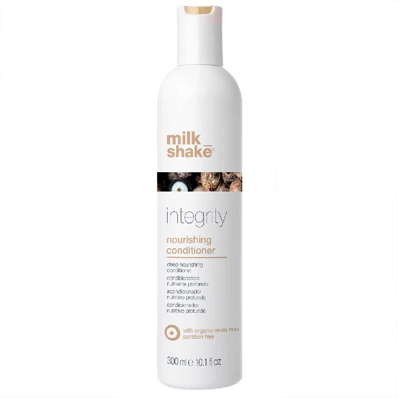 anti-frizz leave-in spray for curly hair-Milkshake integrity nourishing conditioner 300ML