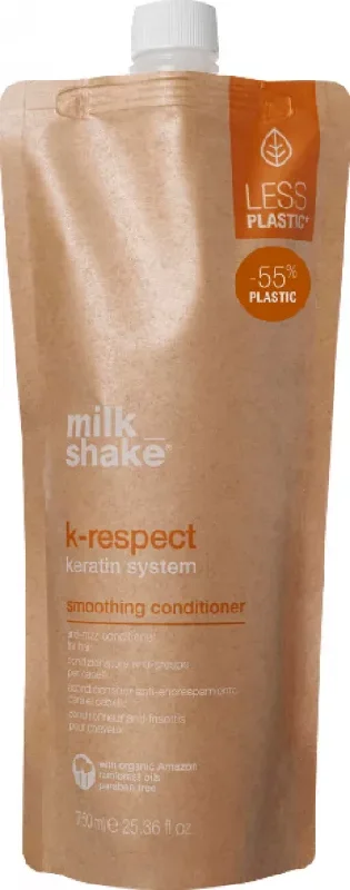 protein-enriched leave-in conditioner for curls-Milkshake k-respect smoothing conditioner 750ML