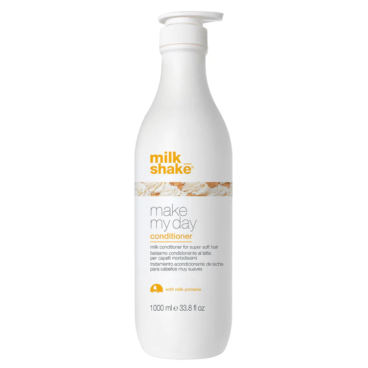 moisturizing conditioner for curly hair-Milkshake make my day conditioner 1 Litre