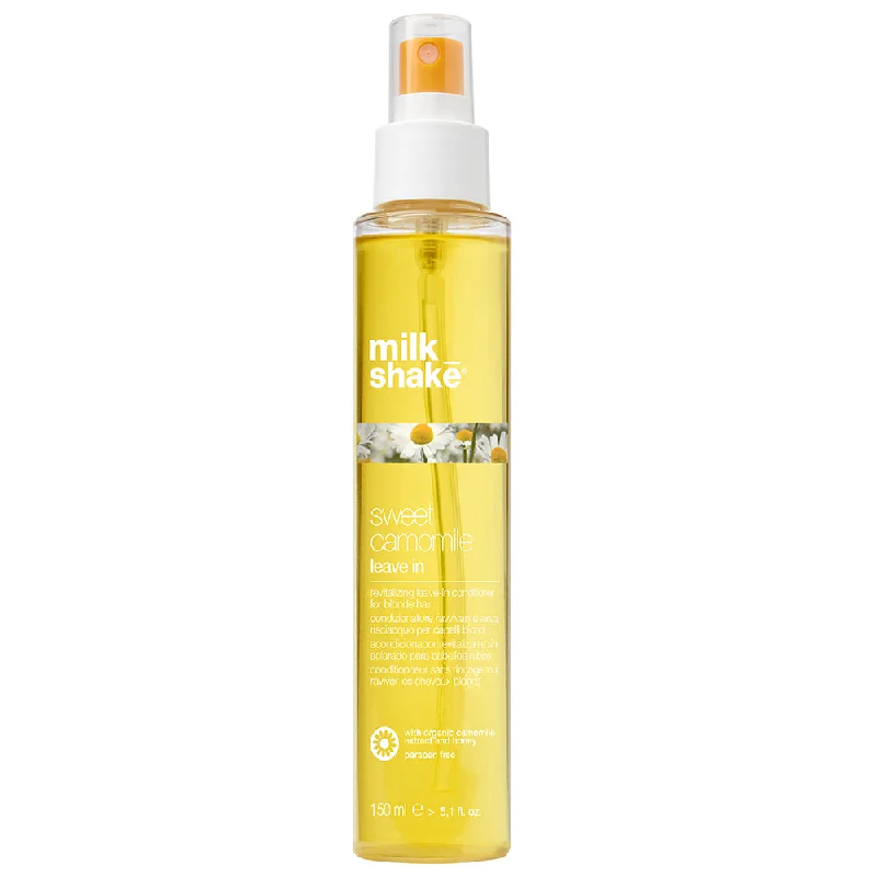 best products for dry scalp and hair-Milkshake sweet camomile leave in 150ml