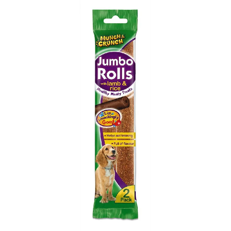 Munch Crunch Jumbo Rolls With Lamb & Rice 2Pk