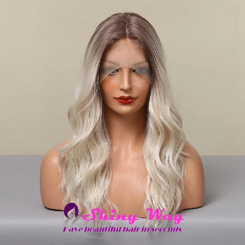 trendy ombre wigs for bold hair colors -New Lace Wig SWL 362