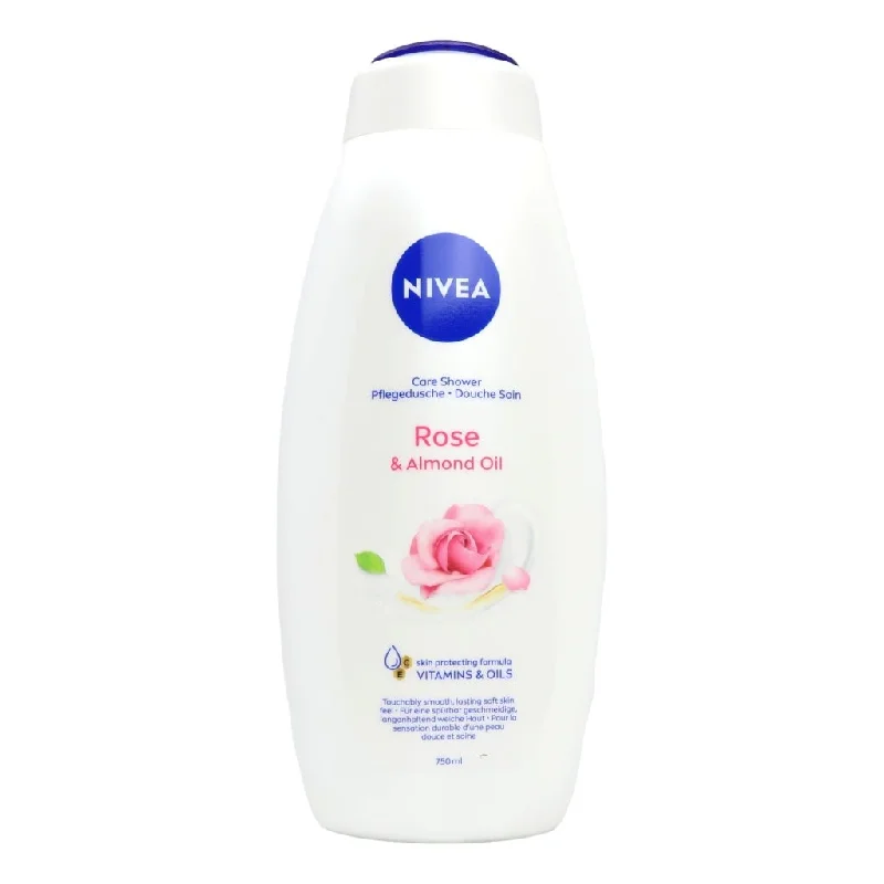 Nivea Shower 750ml Rose and Almond Milk