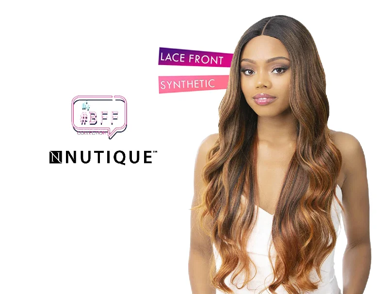 full head wigs for complete coverage -NUTIQUE BEST FRIEND FOREVER LACE WIG- WEDNESDAY 28"