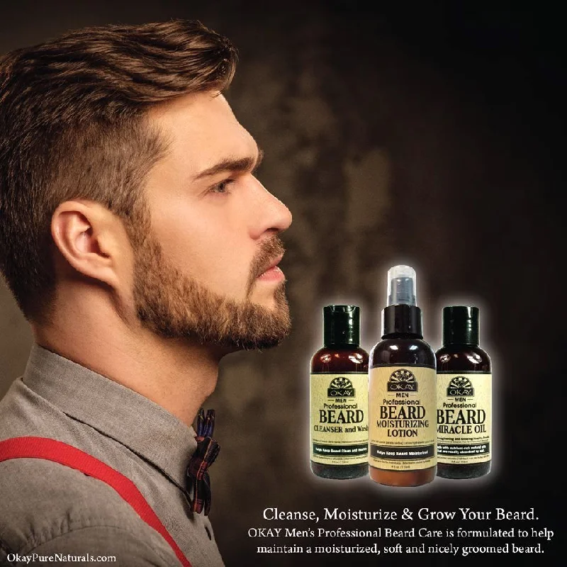 [OKAY] MEN PROFESSIONAL BEARD MIRACLE OIL 4OZ