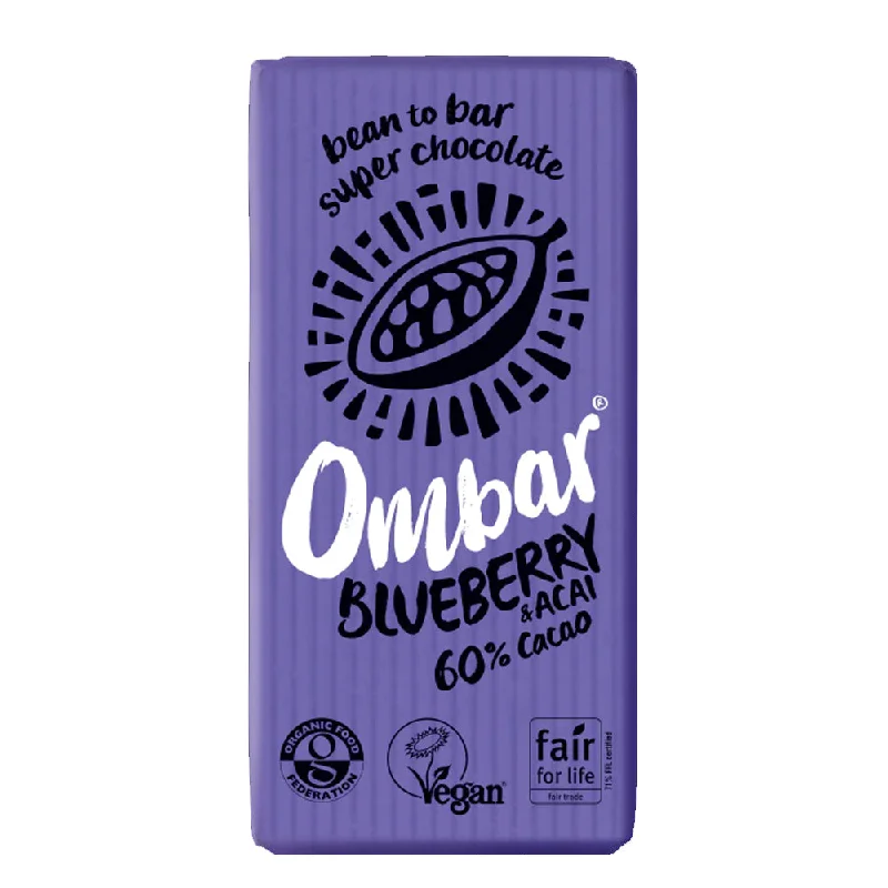 Ombar Acai & Blueberry Chocolate Bar