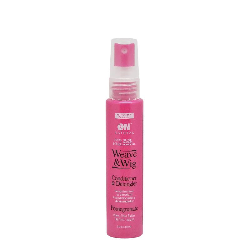 wigs for natural curls and effortless styling -Organic Natural Weave and Wig Conditioner and Detangler Spray Pomegranate 2 oz