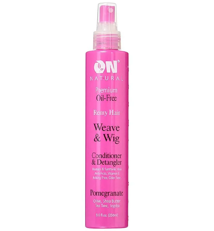 human hair wigs with realistic textures -Organic Natural Weave & Wig Conditioner & Detangler Spray Pomegranate 8oz