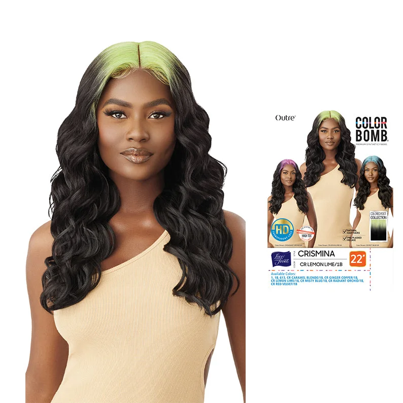 braided wigs for easy and stylish looks -OUTRE Color Bomb HD Lace Front Wig - CRISMINA