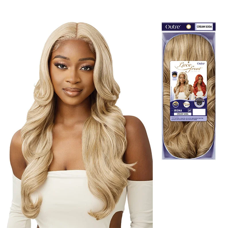 straight hair wigs for smooth and shiny finish -OUTRE Glueless HD Lace Front Wig - IRENA