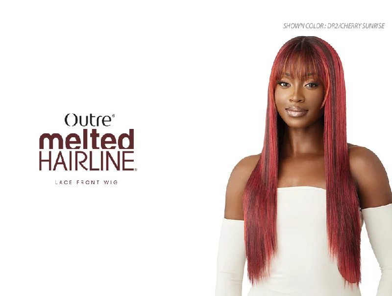 long straight wigs for elegant finish -OUTRE MELTED HAIRLINE LACE FRONT WIG - LAILA