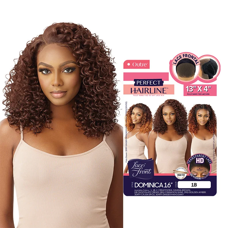 straight wigs for sleek and elegant looks -OUTRE Perfect Hairline HD Lace Front Wig - DOMINICA 16"