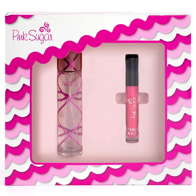 Pink Sugar Gift Set 2 Piece 1.7 oz EDT  and Lip Gloss