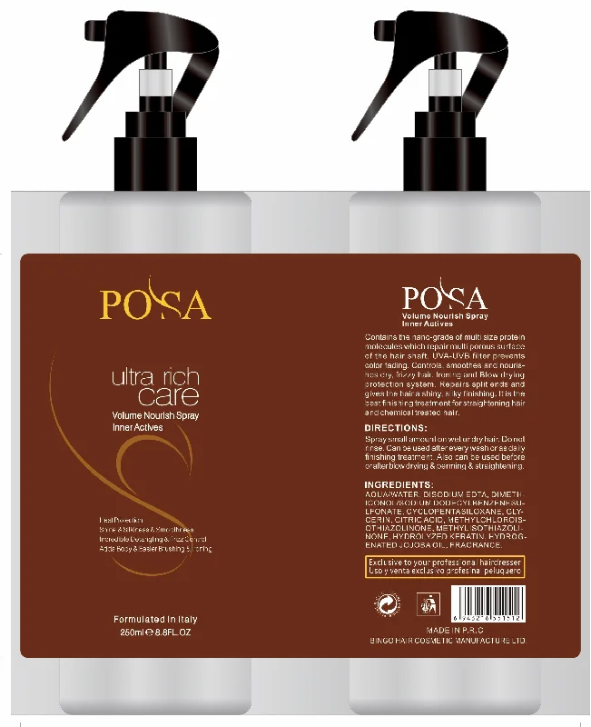 POSA Ultra Rich Care Volum Spray Inner Actives 250 ml