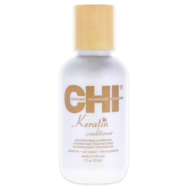 keratin treatment for stronger, smoother hair-CHI Keratin Reconstructing Conditioner by CHI for Unisex - 2 oz Conditioner