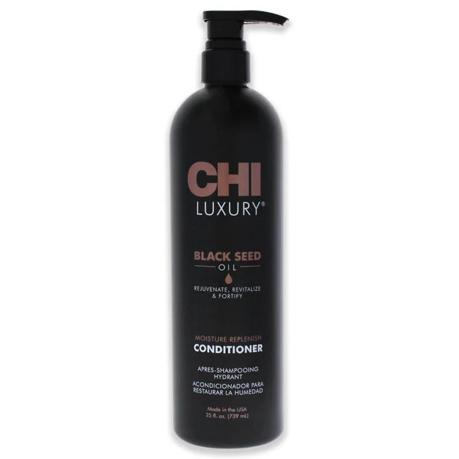 natural hair care for frizzy, thick hair-CHI Luxury Black Seed Oil Moisture Replenish Conditioner by CHI for Unisex - 25 oz Conditioner