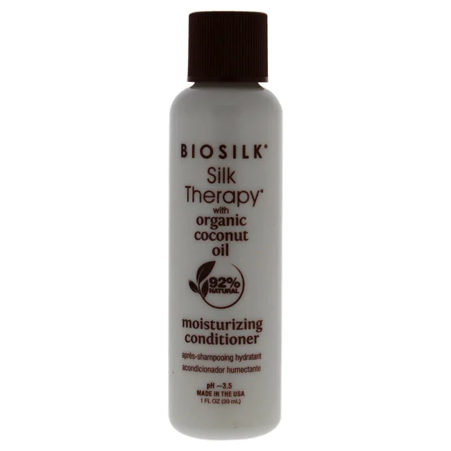 nourishing conditioner for fine hair-Biosilk Silk Therapy with Coconut Oil Moisturizing Conditioner by Biosilk for Unisex - 1 oz Conditioner