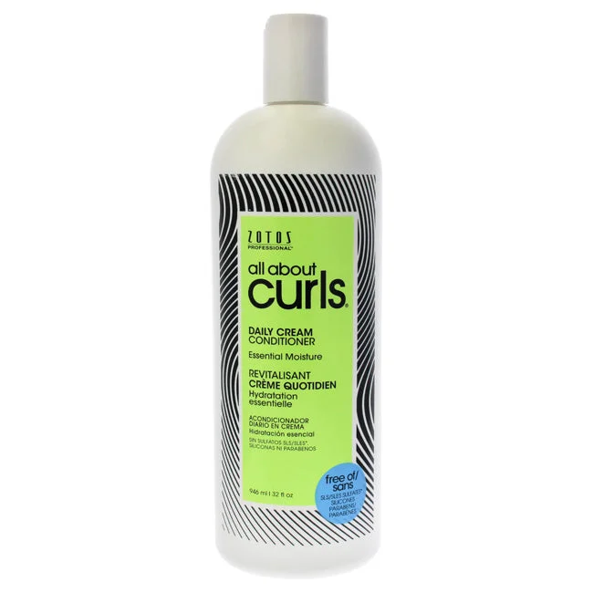 volumizing mousse for fine, flat hair-All About Curls Daily Cream Conditioner by All About Curls for Unisex - 32 oz Conditioner