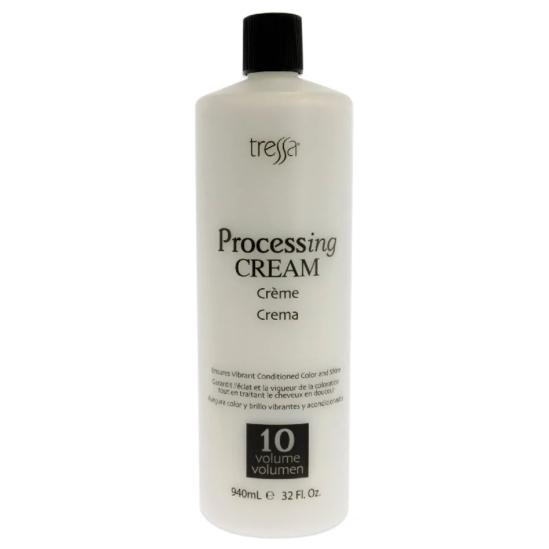 hair oil for frizzy and dry ends-Tressa Processing Cream Developer - 10 Volume by Tressa for Unisex - 32 oz Lightener