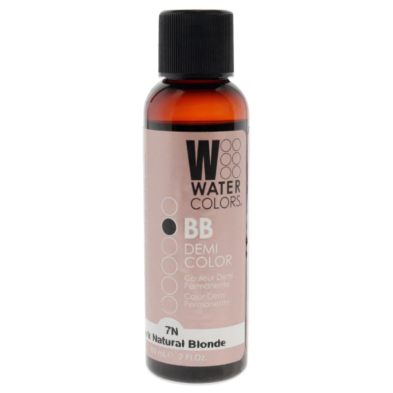 hydrating hair oil for thick curls-Tressa Watercolors BB Demi-Permanent Hair Color - 7N Dark Natural Blonde by Tressa for Unisex - 2 oz Hair Color