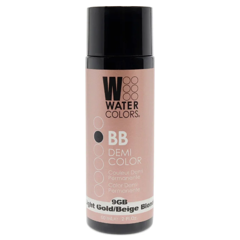 moisturizing spray for dry hair-Tressa Watercolors BB Demi-Permanent Hair Color - 9GB Light Golden Beige Blonde by Tressa for Unisex - 2 oz Hair Color