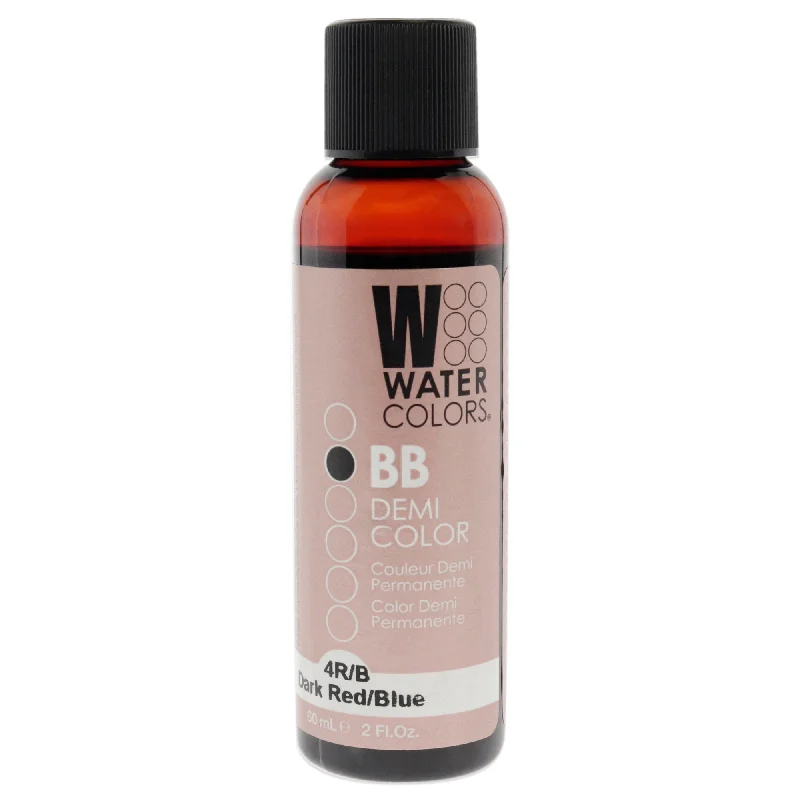 sulfate-free conditioner for color-treated hair-Tressa Watercolors BB Demi-Permanent Hair Color - 4RB Dark Red Blue by Tressa for Unisex - 2 oz Hair Color