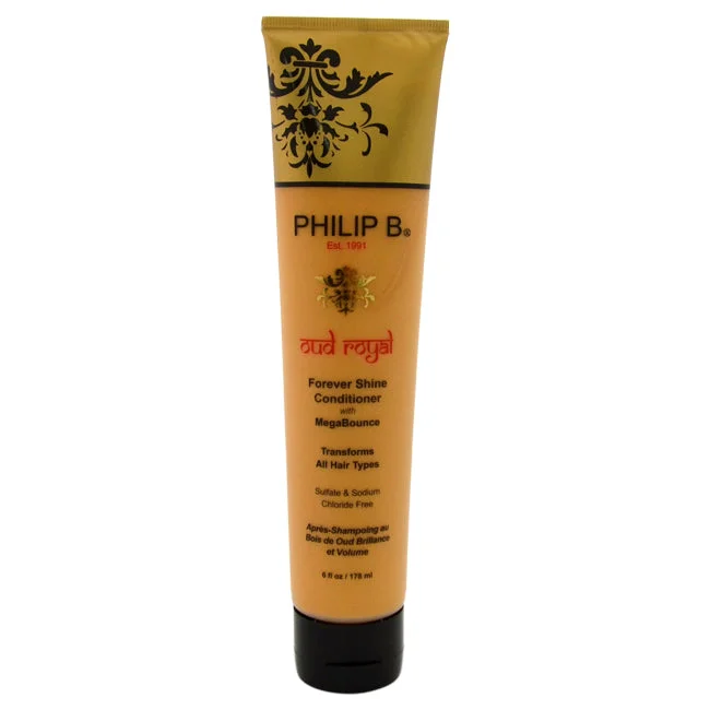 natural conditioner for dry curly hair-Philip B Oud Royal Forever Shine Conditioner by Philip B for Unisex - 6 oz Conditioner